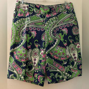 Lilly Pulitzer excelled condition Randi Bermuda Royal Poinciana cotton sz. zero